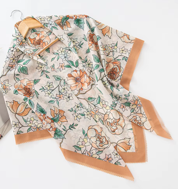 RUQAYA - Cotton scarf 110x110cm