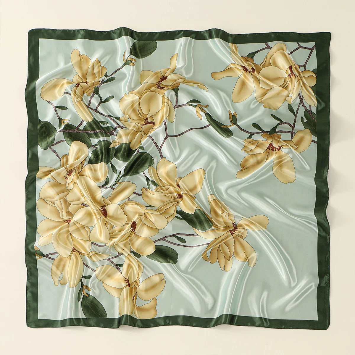 BASMAL - Silk scarf 90x90