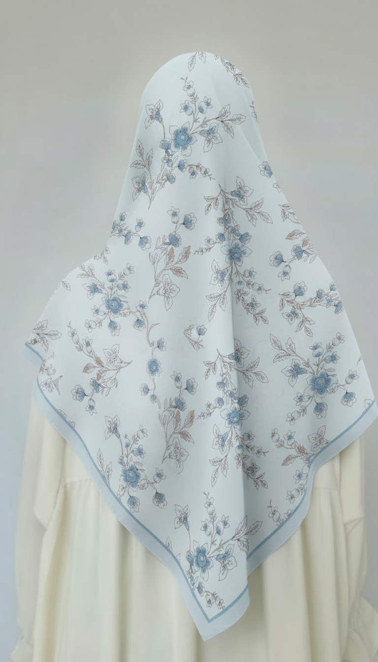 BAHIRA - Cotton scarf 110x110cm