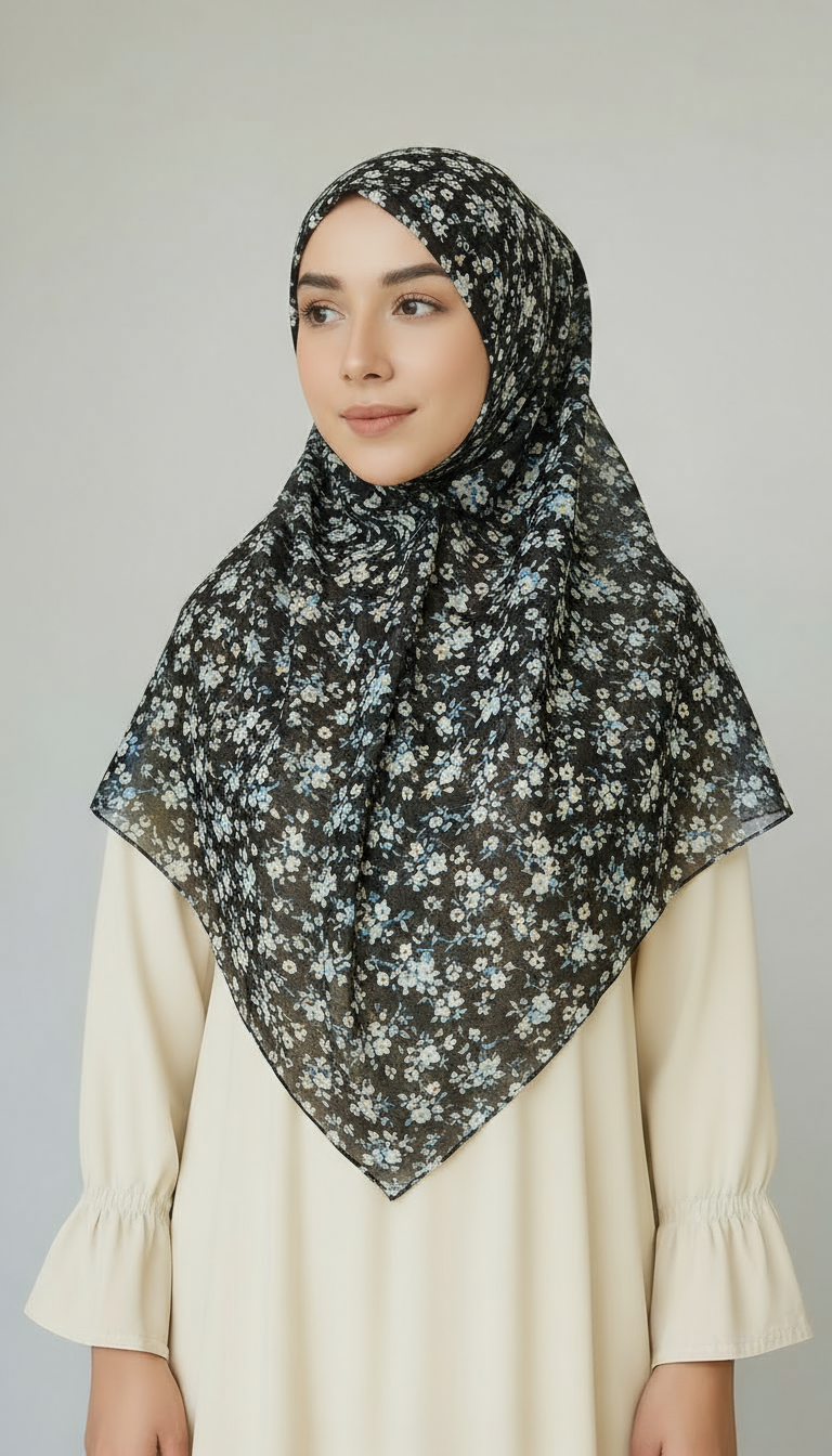 NAJM – Square Chiffon Scarf 115x115 cm