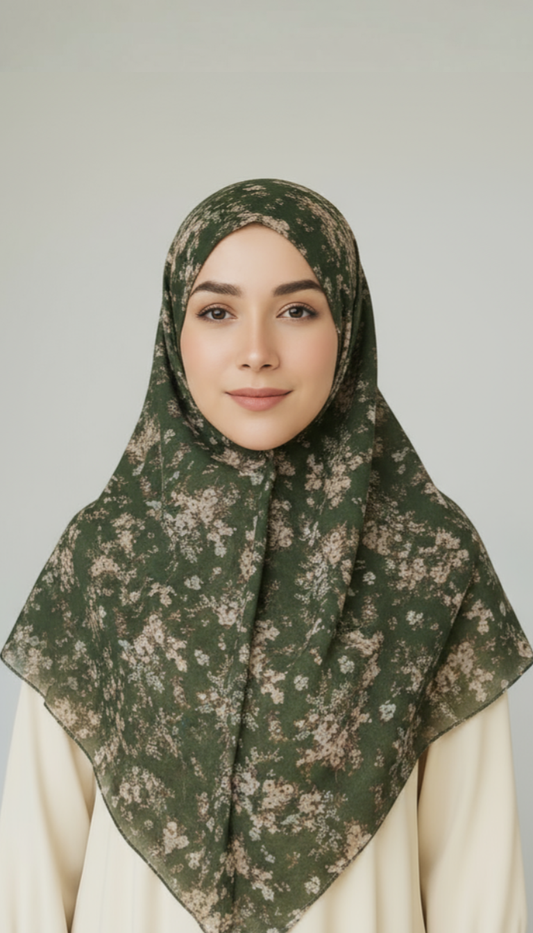 ZEYTOUN – Square Chiffon Scarf 115x115 cm