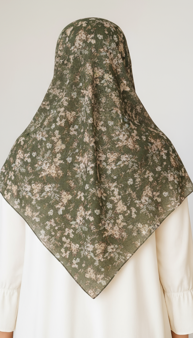 ZEYTOUN – Square Chiffon Scarf 115x115 cm
