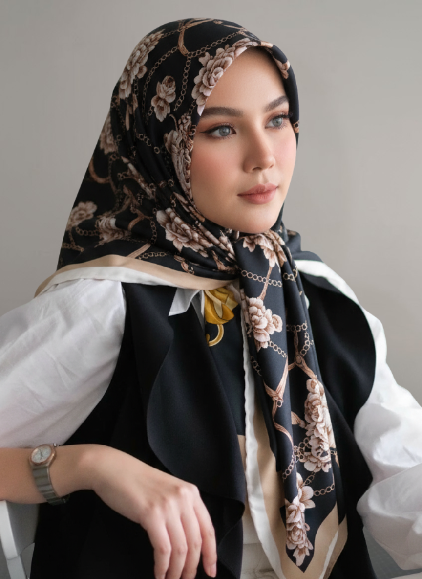GHAZAL - SIlk scarf 90x90