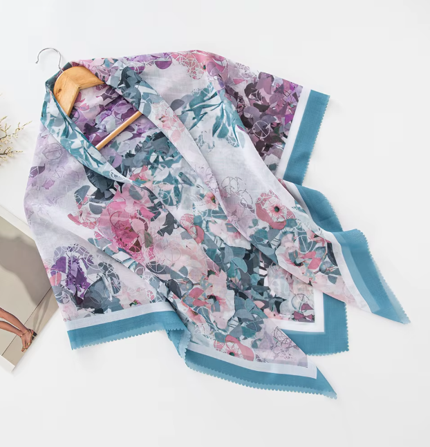 NUHR - Cotton scarf 110x110cm