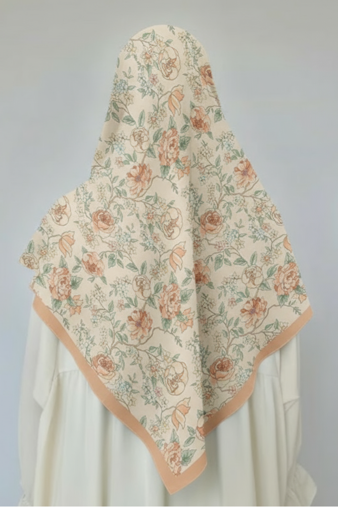 RUQAYA - Cotton scarf 110x110cm