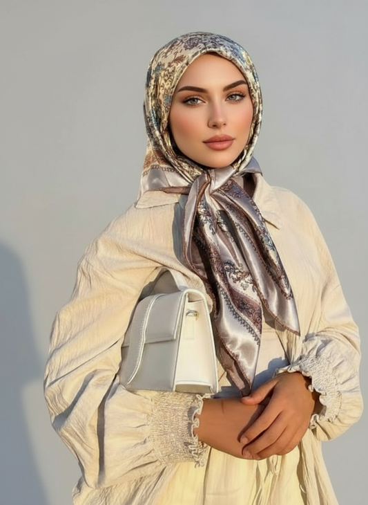 JANNAH - Silk scarf 90x90