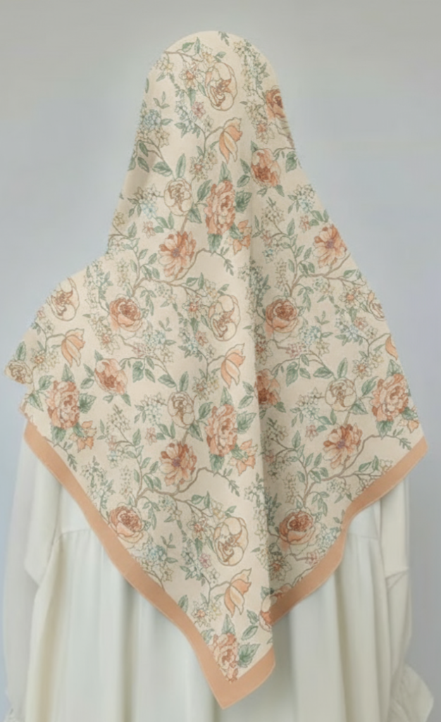 RUQAYA - Cotton scarf 110x110cm