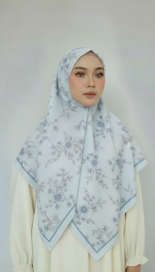 BAHIRA - Cotton scarf 110x110cm