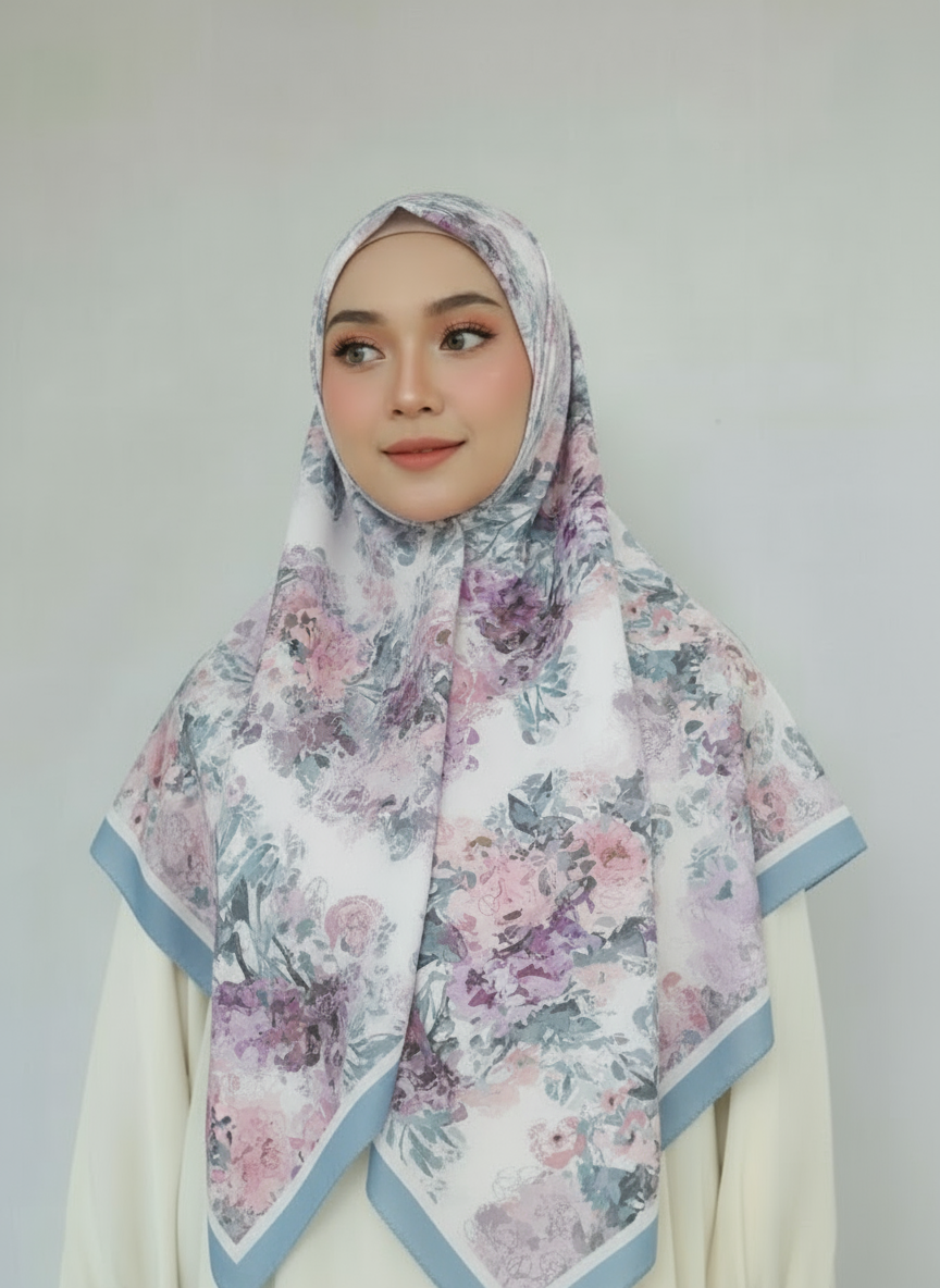 NUHR - Cotton scarf 110x110cm