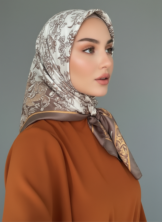 BARAKA - Silk scarf 90x90