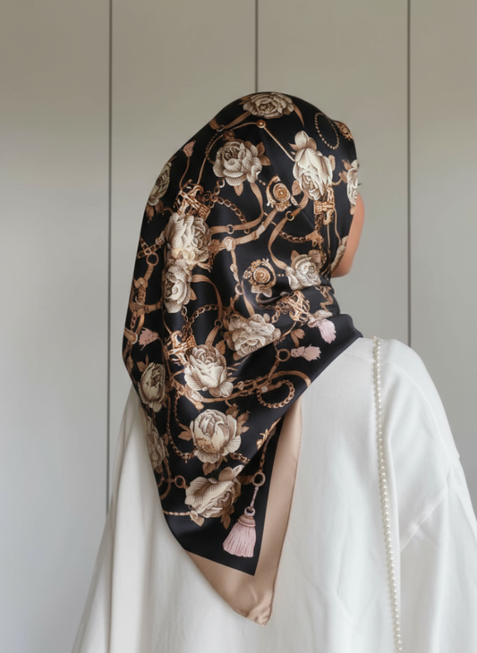 GHAZAL - SIlk scarf 90x90