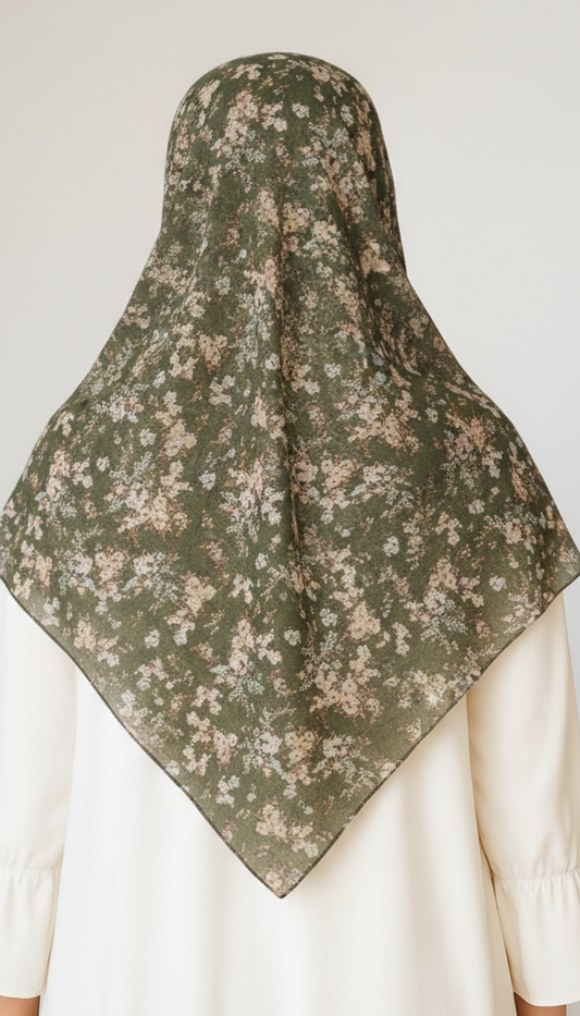 ZEYTOUN – Square Chiffon Scarf 115x115 cm